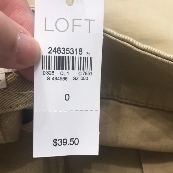 Loft the riviera short. Tan. Size 0. NWT - Picture 7 of 8